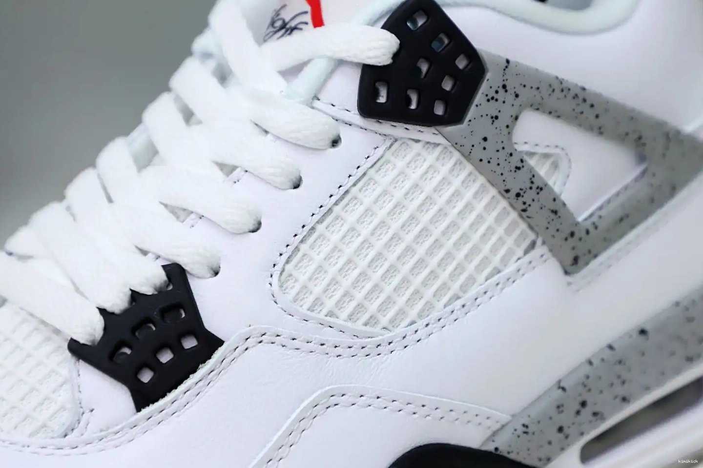 Kimikick White Jordan 4 Retro Air Cement 0519